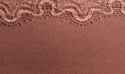 Uwila Warrior Soft Silks Lace-trim Bikini Briefs In Toffee