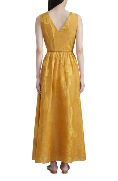 Lafayette 148 Women's Lansing Leaf Linen & Silk Jacquard Dress In