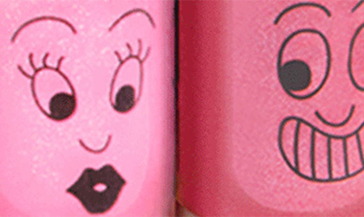 Shop Nailmatic Kids' Set Of 2 Water Based Nail Polishes & Sticker Set In Pink