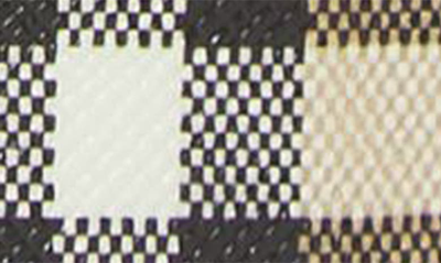 Shop Burberry Tb 20 Reversible Check & Leather Belt In Beige/ Black/ Gold