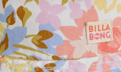 Shop Billabong Kids' Bucket List Daisy Print Hat In Paradise Pink