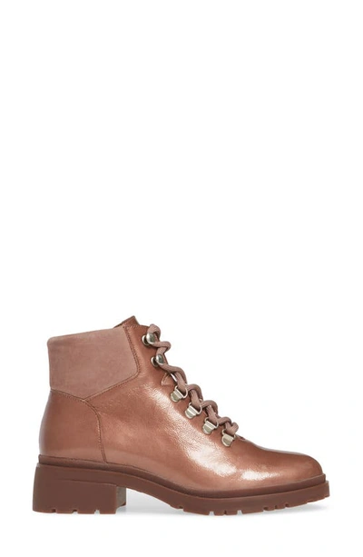 Shop Wonders C-4840 Lace-up Boot In Lack Blush Metallic Leather