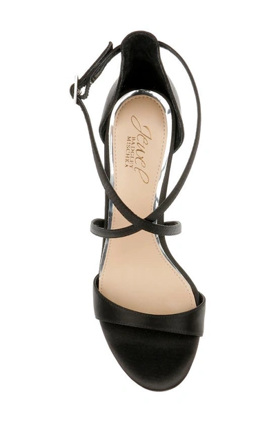 Shop Jewel Badgley Mischka Dimitra Strappy Sandal In Black