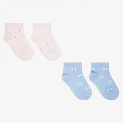 Shop Jacadi Paris Girls Pink & Blue Socks (2 Pack)
