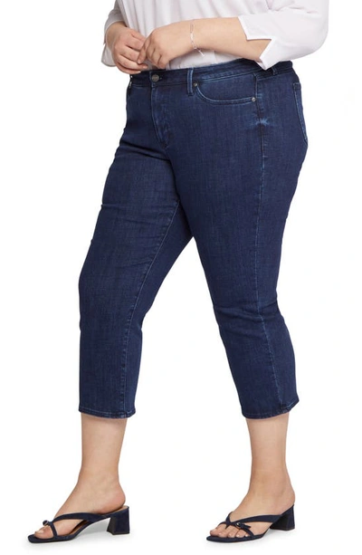 Shop Nydj Piper Relaxed Crop Straight Leg Jeans In Genesis