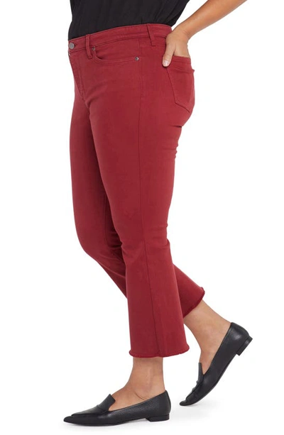 Shop Nydj Fiona Slim Ankle Flare Jeans In Boysenberry Reactive