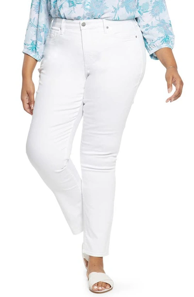 Shop Nydj Sheri Slim Ankle Jeans In Optic White