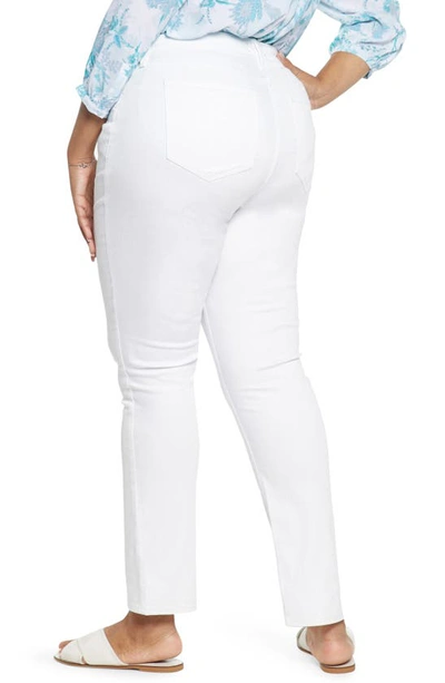 Shop Nydj Sheri Slim Ankle Jeans In Optic White