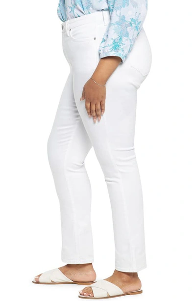 Shop Nydj Sheri Slim Ankle Jeans In Optic White