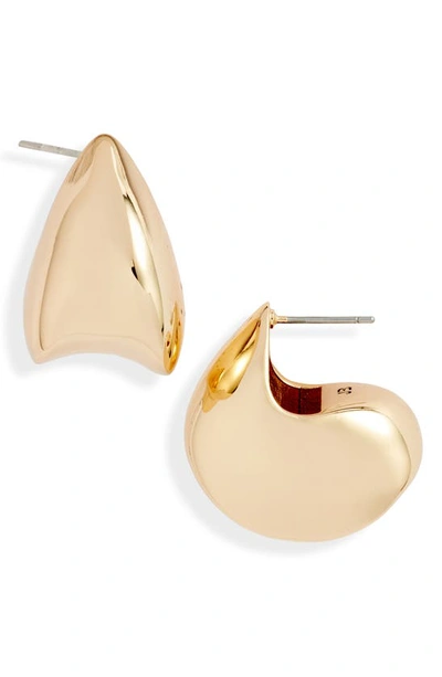 Shop Jenny Bird Nouveaux Puff Earrings In Gold Tone