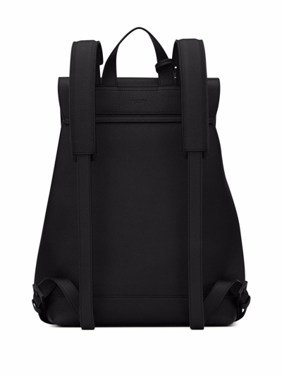 Shop Saint Laurent Sac De Jour Leather Backpack In Black