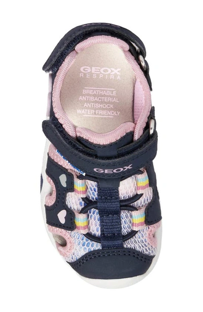 Shop Geox Multy Sandal In Navy/ Multicolor