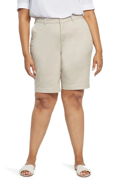 Shop Nydj Bermuda Shorts In Feather