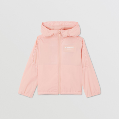 Shop Burberry Childrens Horseferry Appliqué Hooded Jacket In Light Clay Pink