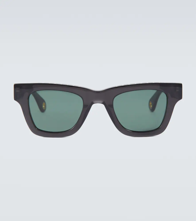 Shop Jacquemus Nocio D-frame Sunglasses In Multi-black
