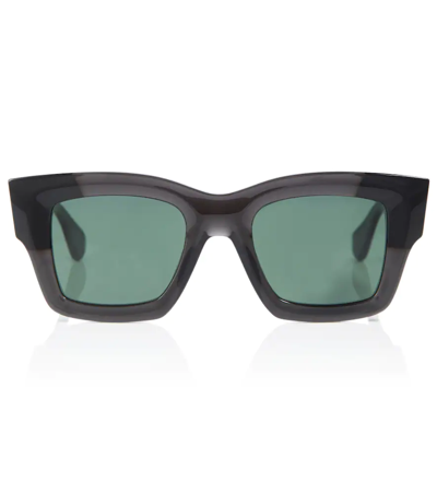 Shop Jacquemus Les Lunettes Baci Square Sunglasses In Multi-black