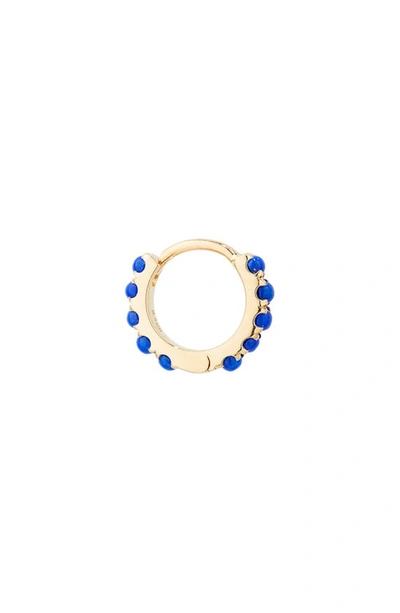 Maria Tash Lapis Lazuli Eternity Hoop Earring In Yellow