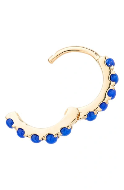 Maria Tash Lapis Lazuli Eternity Hoop Earring In Yellow