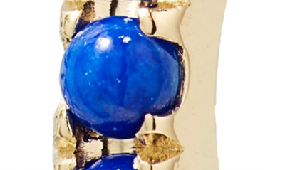 Maria Tash Lapis Lazuli Eternity Hoop Earring In Yellow