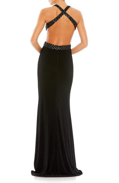 Shop Mac Duggal Sequin Sheath Gown In Black
