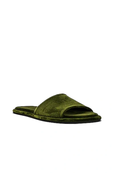 Shop The Row Canal Slippers In Moss