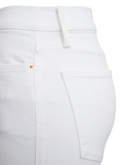 Shop Frame Le High Straight White Denim Jeans
