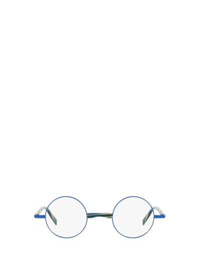 Shop Alain Mikli Eyeglasses In Matte Klein Blue / Met Blue