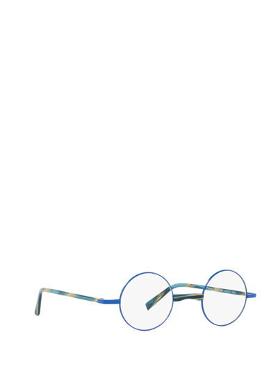 Shop Alain Mikli Eyeglasses In Matte Klein Blue / Met Blue