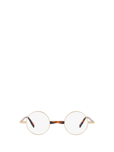 Shop Alain Mikli Eyeglasses In Matte Soft Gold