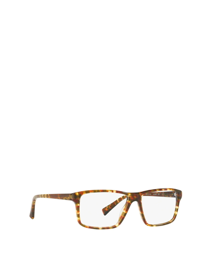 Shop Alain Mikli Eyeglasses In Tortoise Olive Damier