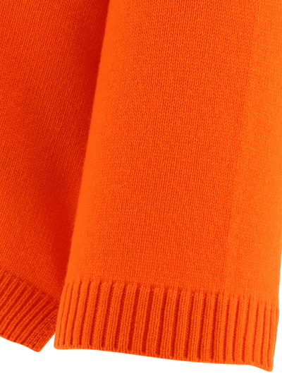 Shop Valentino "v Gold" Sweater In Orange