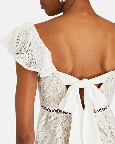 Shop Saylor Karalyn Lace Mini Dress In White
