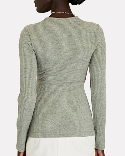 Shop Acler Murray Knit Top In Green