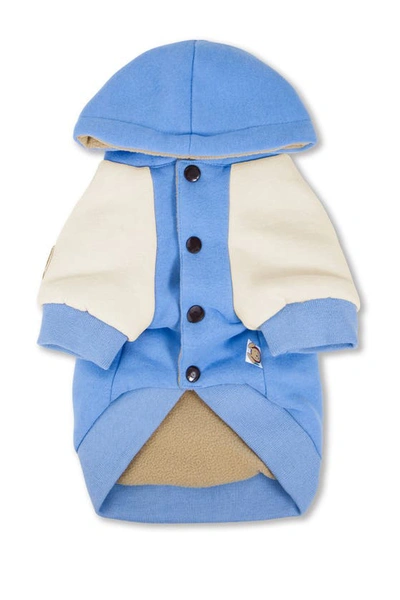 Shop Touchdog Heritage Soft-cotton Fashion Dog Hoodie In Blue