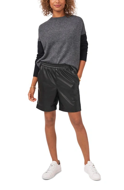 Shop Vince Camuto Colorblock Sweater In Medium Heather Grey