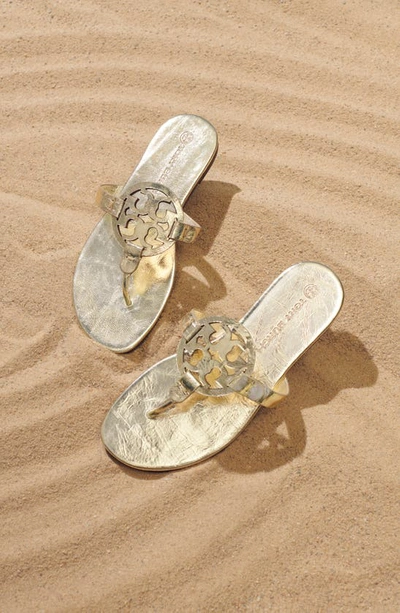Shop Tory Burch Miller Soft Sandal In Spark Gold