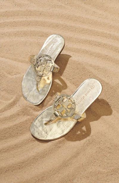 Tory Burch Miller Soft Sandal In Spark Gold