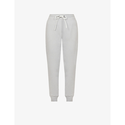 Shop Canada Goose Muskoka Tapered-leg Mid-rise Cotton-jersey Jogging Bottoms In Silverbirch