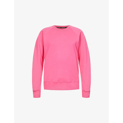 Shop Canada Goose Muskoka Logo-embroidered Cotton-jersey Sweatshirt In Summit Pink