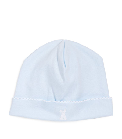 Shop Kissy Kissy Pima Cotton Rabbit Hat In Blue