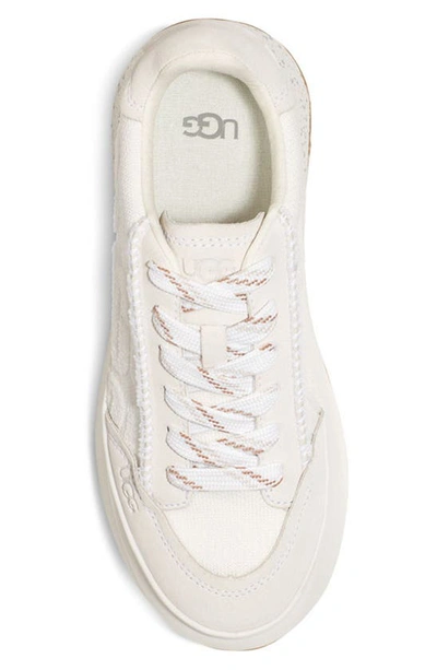 Shop Ugg Marin Logo Embossed Platform Sneaker In White