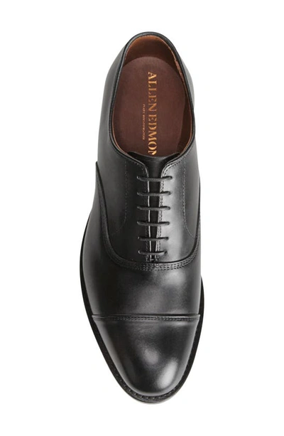 Shop Allen Edmonds Park Avenue Cap Toe Oxford In Black