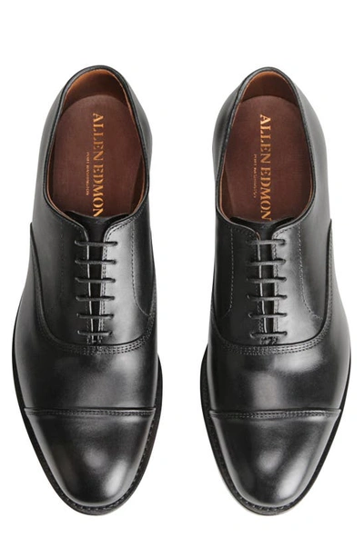 Shop Allen Edmonds Park Avenue Cap Toe Oxford In Black