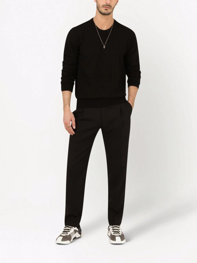 Dolce & Gabbana Man Sweater Black Size 36 Virgin Wool In Black