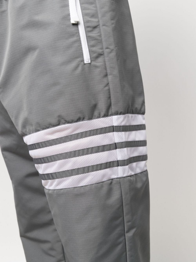 Shop Thom Browne 4-bar Stripe Track Pants In Grey
