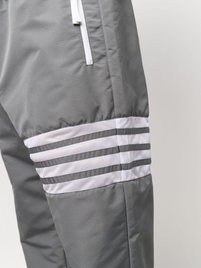 Thom Browne Grey 4-bar Lounge Pants In Grey