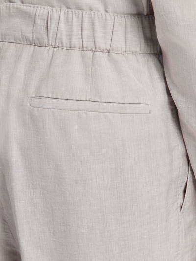 Shop Ermenegildo Zegna Straight-leg Tailored Trousers In Nude