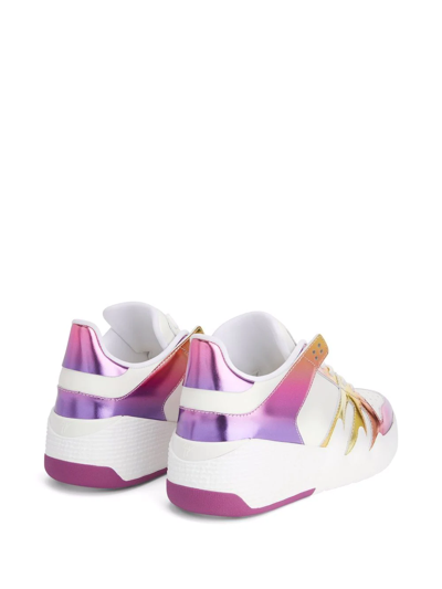 Shop Giuseppe Zanotti Talon Low-top Sneakers In White