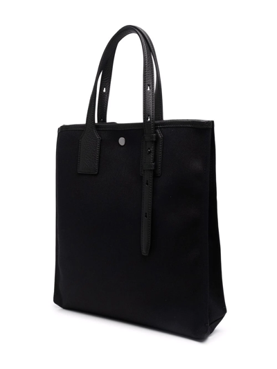 Shop Ferragamo Logo-print Tote Bag In Black