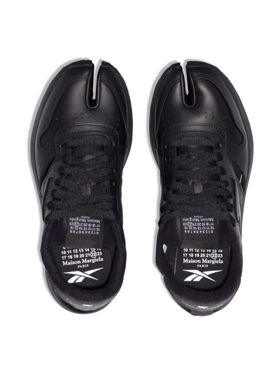 Shop Maison Margiela X Reebok Tabi Cutout Sneakers In Schwarz